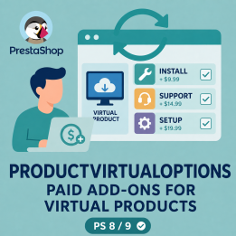 SemVirtualOptions – Paid Virtual Product Add-ons for PrestaShop